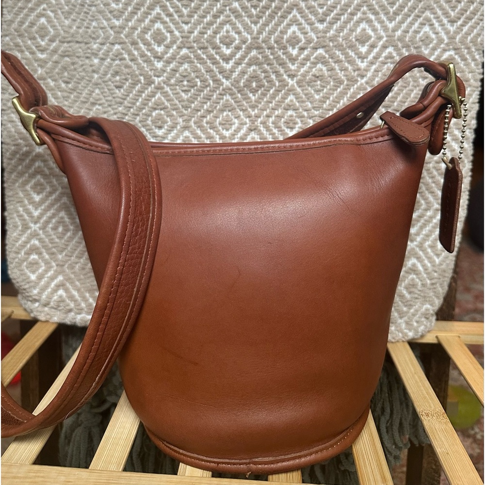 Vintage Coach Maggie Duffle #9019 in British Tan